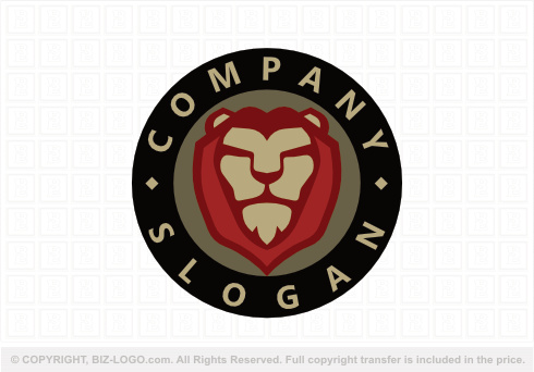 Logo 9194: Great LIon Head Logo