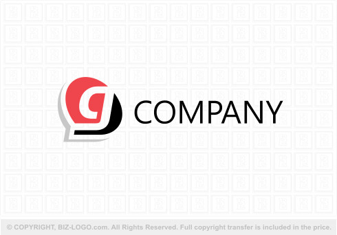 Logo 9364: Black And Red Letter G Logo