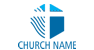 Blue Hexagon Church Logo