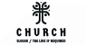 Decorative Tree Cross Church Logo