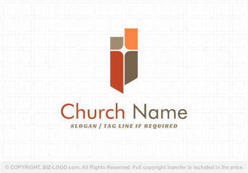 Logo 9318: Simplistic Church Logo
