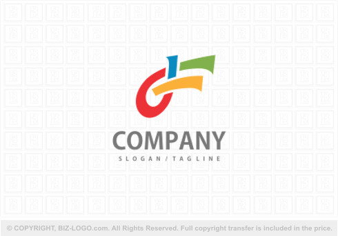 Logo 9402: Colorful Letter F Logo