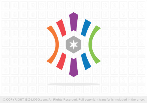 Logo 9347: colorful-shaped-logo