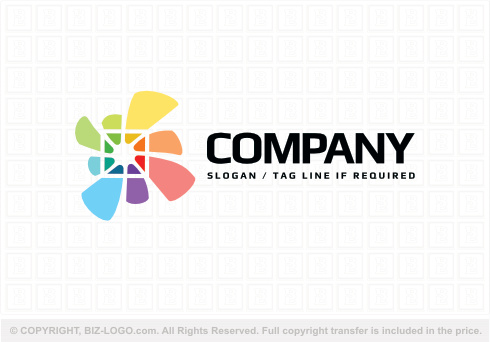 Logo 9238: Colorful Computer Fan Logo