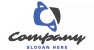 Abstract Swoosh Computer Logo