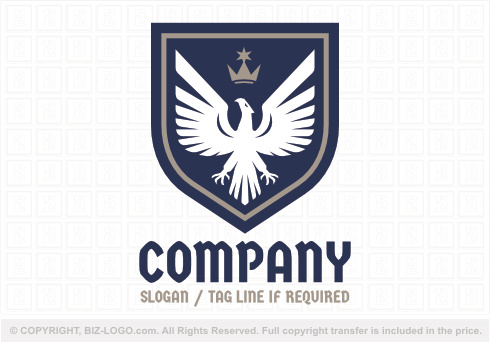 Logo 8931: Memorable Shield Eagle Logo