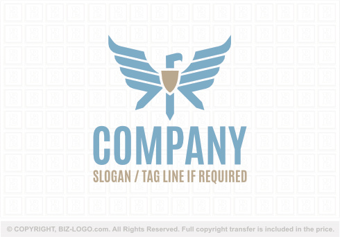 9292: Golden Shield Eagle Logo