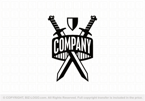 9161: Sword And Shield Logo