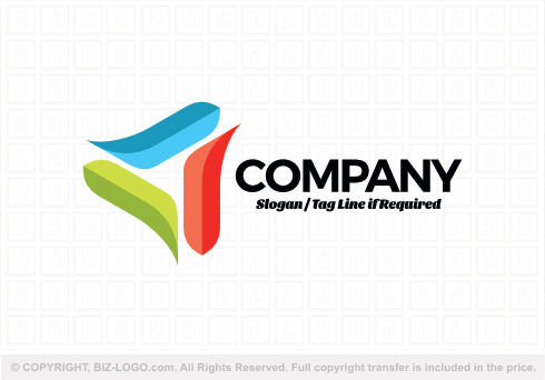 Logo 9162: Colorful Triangular Logo