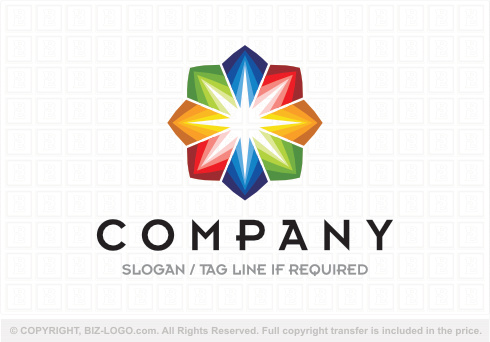 Logo 8820: Colorful Unique Shape Logo