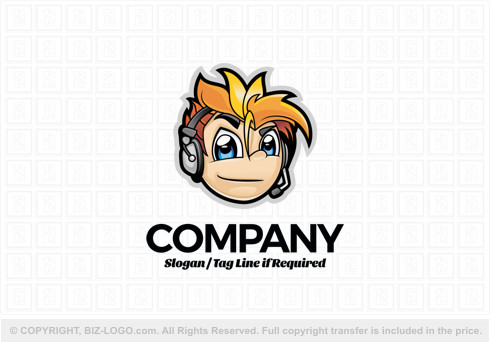 Logo 9366: Gamer Boy Logo