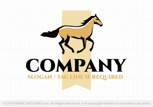 Logo 8849: Horse Banner Logo