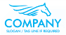 Blue Pegasus Horse Logo<br>Watermark will be removed in final logo.