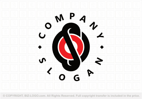 Logo 9154: Abstract Black And Red Letter S Logo