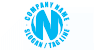 Abstract Blue Letter N Logo