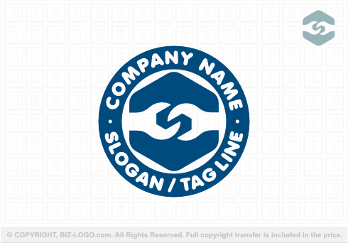 Logo 9054: Spanner Letter S Logo