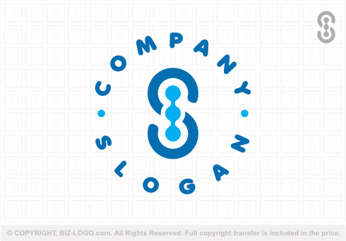 Logo 9056: The Blue Letter S Logo