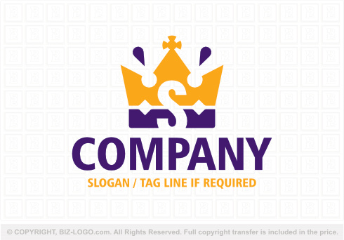 9062: Crown Letter S Logo