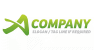 Unique Green Letter A Logo