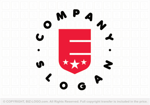 Logo 9135: Big Red Letter E Logo