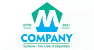 Green And Blue Letter M Logo<br>Watermark will be removed in final logo.