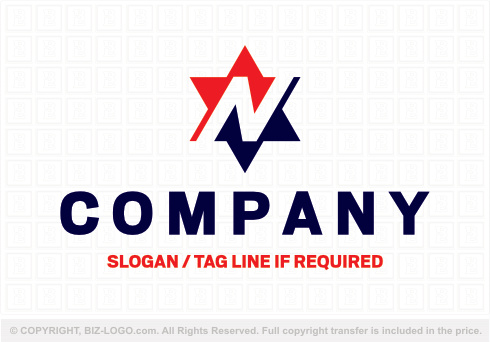 Logo 8892: Big Star Letter N Logo