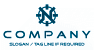 Blue Compass Letter N Logo