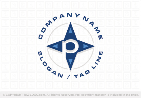 Logo 9176: Big Star Letter P Logo