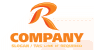 Letter R In Orange Logo