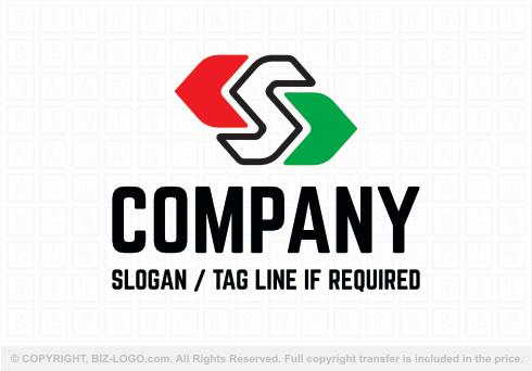 Logo 8906: Red And Green Letter S