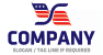 USA Flag Letter S Logo
