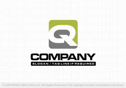 9423: Green Letter Q Logo