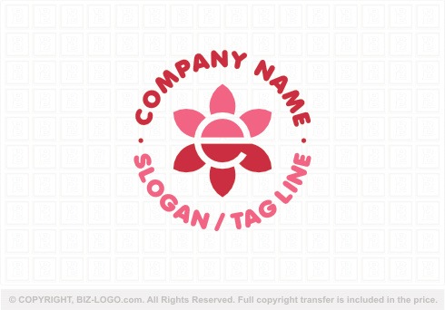 Logo 9308: Flower Letter E Logo