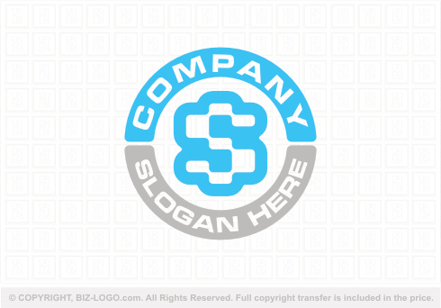 Logo 9330: Bubble Shaped Letter S Logo