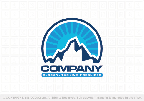Logo 9245: Snowy Mountain Logo