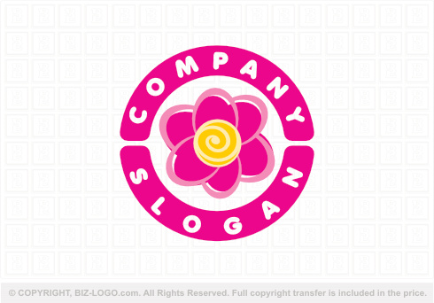 9187: The Pink Flower Logo