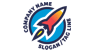 Roket Flying Logo 