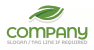 Green Leaf Swoosh Logo