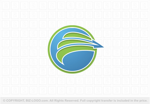 Logo 9373: The Arrow Globe Logo