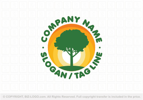 Logo 9252: Te Sunrise Tree Logo