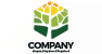 Colorful Tile Tree Logo<br>Watermark will be removed in final logo.
