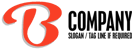 Orange Letter B Logo<br>Watermark will be removed in final logo.