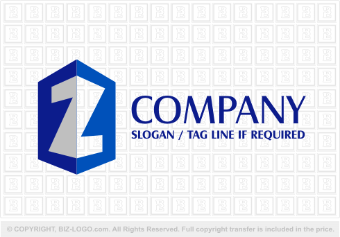 Logo Design on Pre Designed Logo 2271  Cool Blue Letter Z Logo