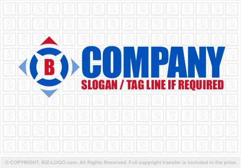 Logo 613: Red and Blue B Logo