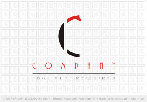 Logo 639: Black and Red C Logo