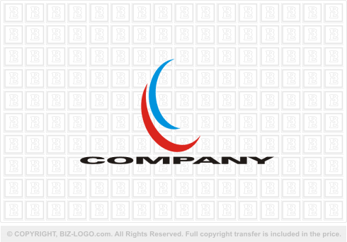 Logo 641: Blue and Red Swoosh Logo