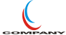 Blue and Red Swoosh Logo