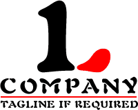 Logo 1236: Black and Red Letter L Logo