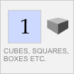 Pre-designed logos: Cubes, Squares, Boxes 