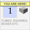 Pre-designed logos: Cubes, Squares, Boxes 